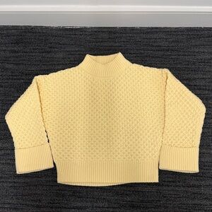 J. Crew Textured Cream Turtleneck Sweater